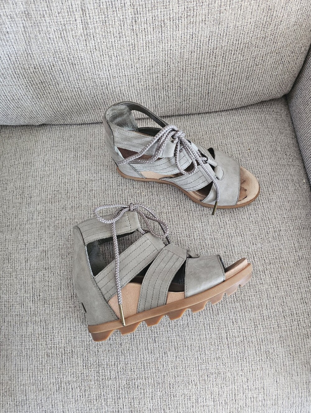 Sorel Women's Joanie II Lace Wedge Sandal Size 7 - Picture 4 of 9